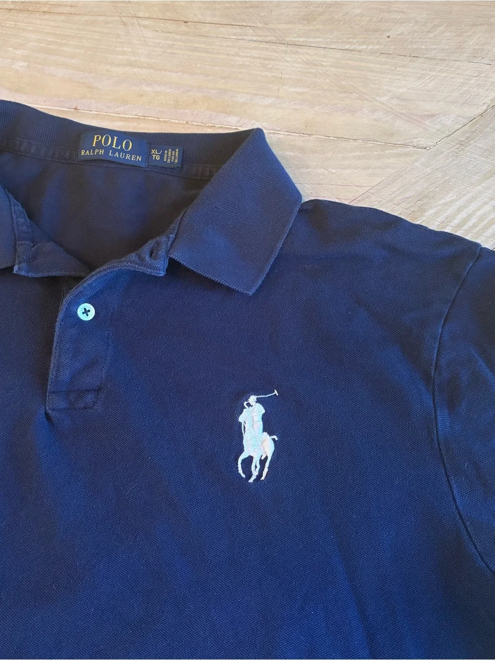 Ralph Lauren Men’s Polo Shirt in Navy with White Logo